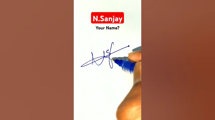 🔴 N Sanjay Signature | Signature Style Of My Name #shorts #signature #art