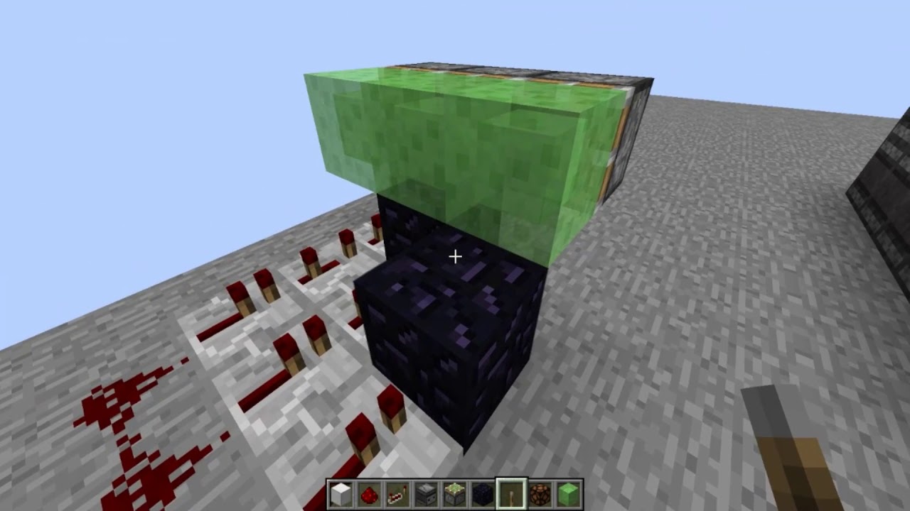 Minecraft Simple Redstone Flush Door Tutorial YouTube
