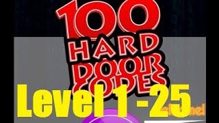 100 Hard Door Codes Level 1 -25  Walkthrough screenshot 3