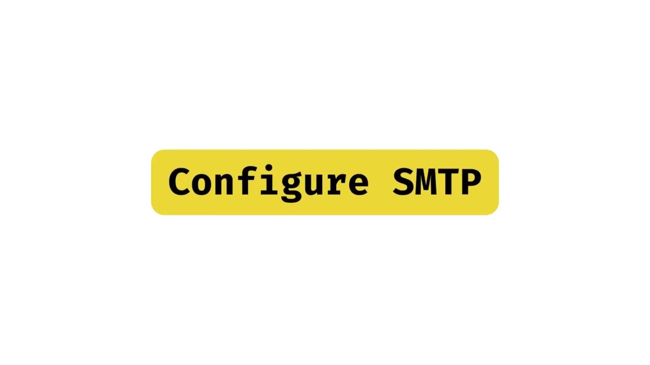 How to Configure SMTP | Martvill