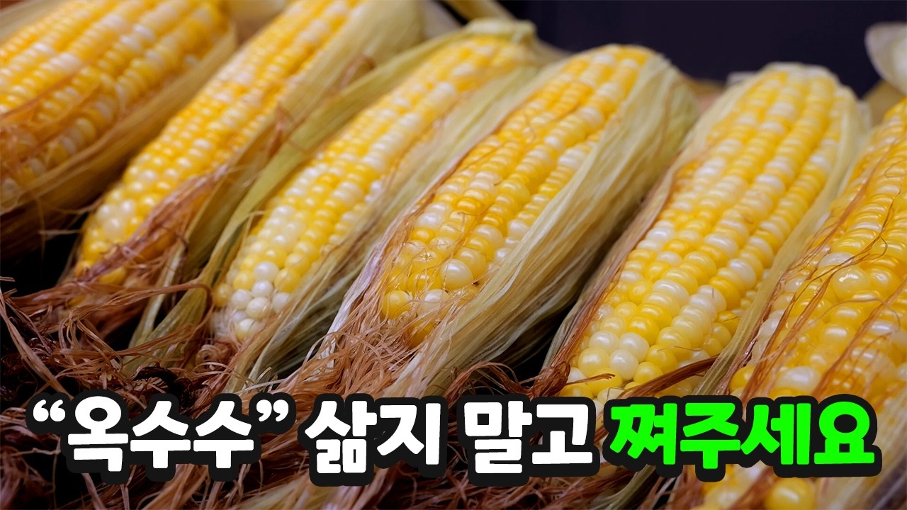 국내산 찰옥수수 삶지말고 쪄보세요