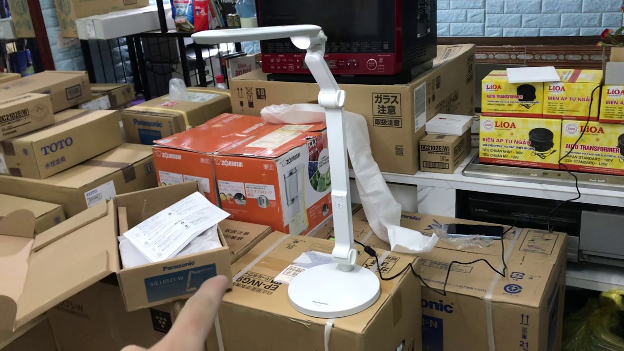 Đèn led để bàn, đèn học Panasonic FQ-LD521-W hàng nội... - youtube