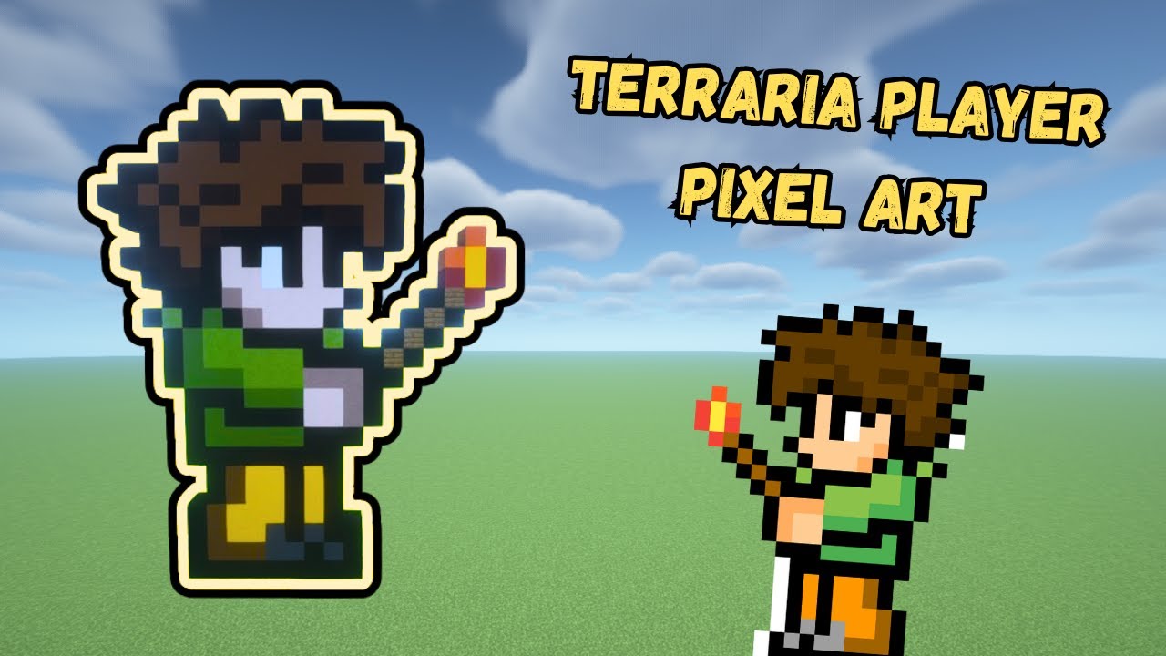 EASY Minecraft Terraria Player Pixel Art Tutorial