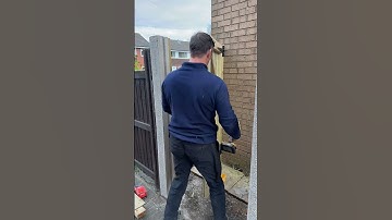 How to fit a ring latch on a gate #gate #howto #ringlatch