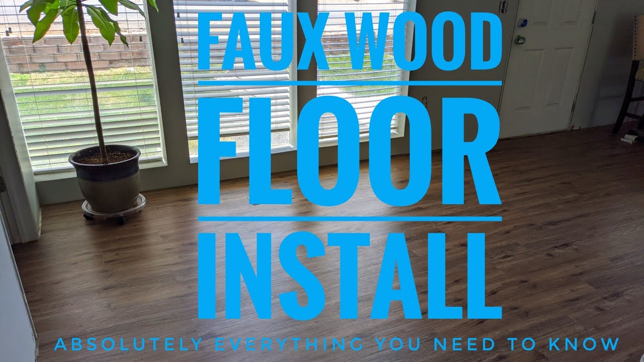 Faux wood floor install. Everything you need to know! YouTube