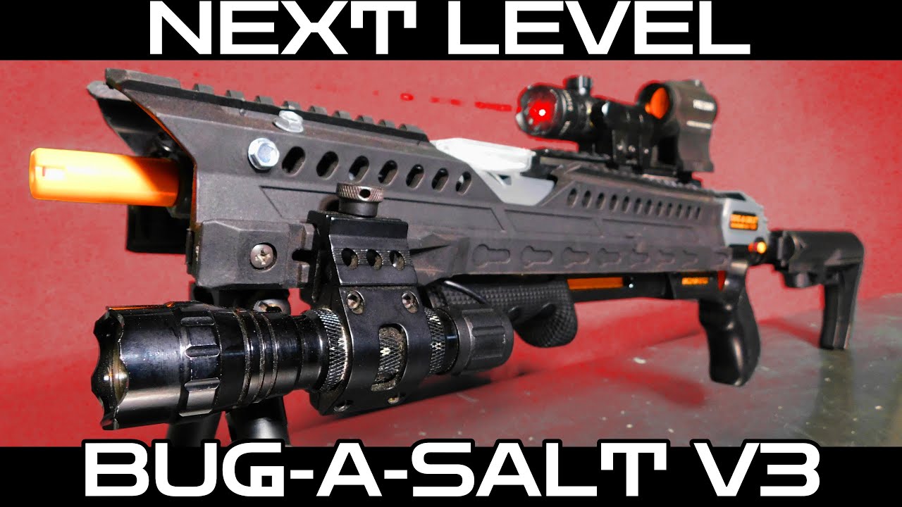 HOW TO ADD A FOLDING STOCK To The Bug-A-Salt V3 Black Fly Edition FULL  REVIEW, COMPLETE WALKTHROUGH! 