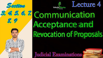 Lecture 04 | Communication, Acceptance and Revocation of Proposals | Contract Law