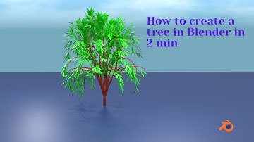 How to create a tree in Blender in 2 min//Easy Method/ Blender 2.91 /Tutorial.