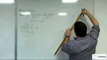 AQA A-Level Further Maths D13-18 Rational Functions: Sketching y = (6x^2-7x-3)/(2x-5)