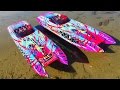 UNBOXiNG Two 6s 50mph Traxxas M41 Widebody 40" Catamaran Radio Control Race Boats | RC ADVENTURES