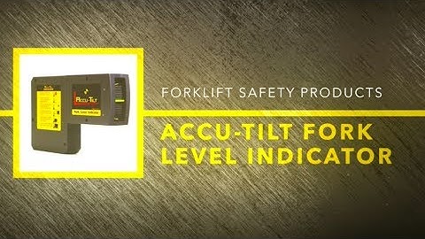 Ideal Warehouse Innovations Forklift Safety Products Accu-Tilt Fork Level Indicator