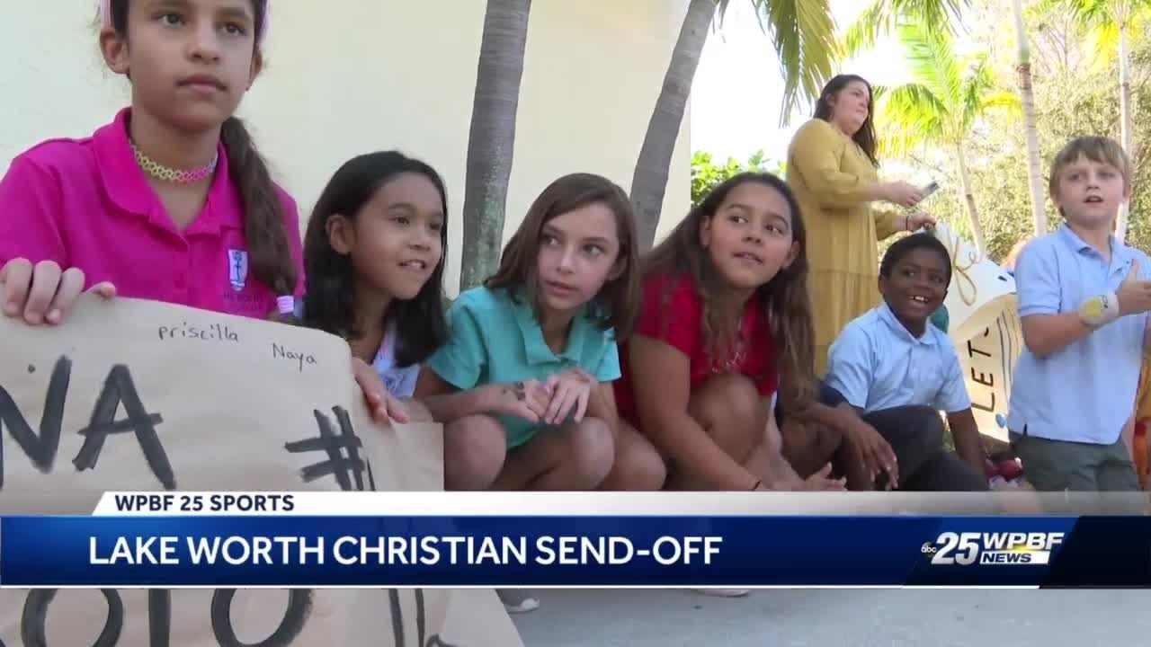 lake worth christian send off