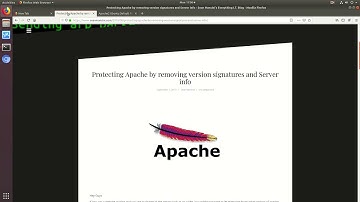 Protecting your Apache server  by removing version signatures and Server info