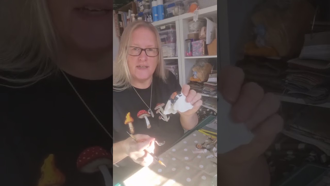 Decoupage an air dry clay ghost with me 