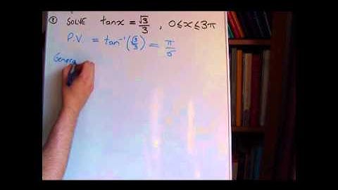 Solving simple trig equations --- tangent function (Part 3 of 3)
