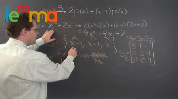 Linear Algebra 19j: Matrix Representation of a Linear Transformation - Polynomials