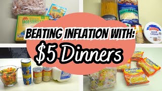 **NEW** Beating Inflation with these amazing $5 Dinners | Cheap & Easy Family Meals in 2023