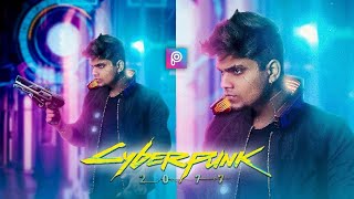 Viral neon⚡photo editing🔥! Neon light photo editing! Neon effect Photoshop screenshot 3