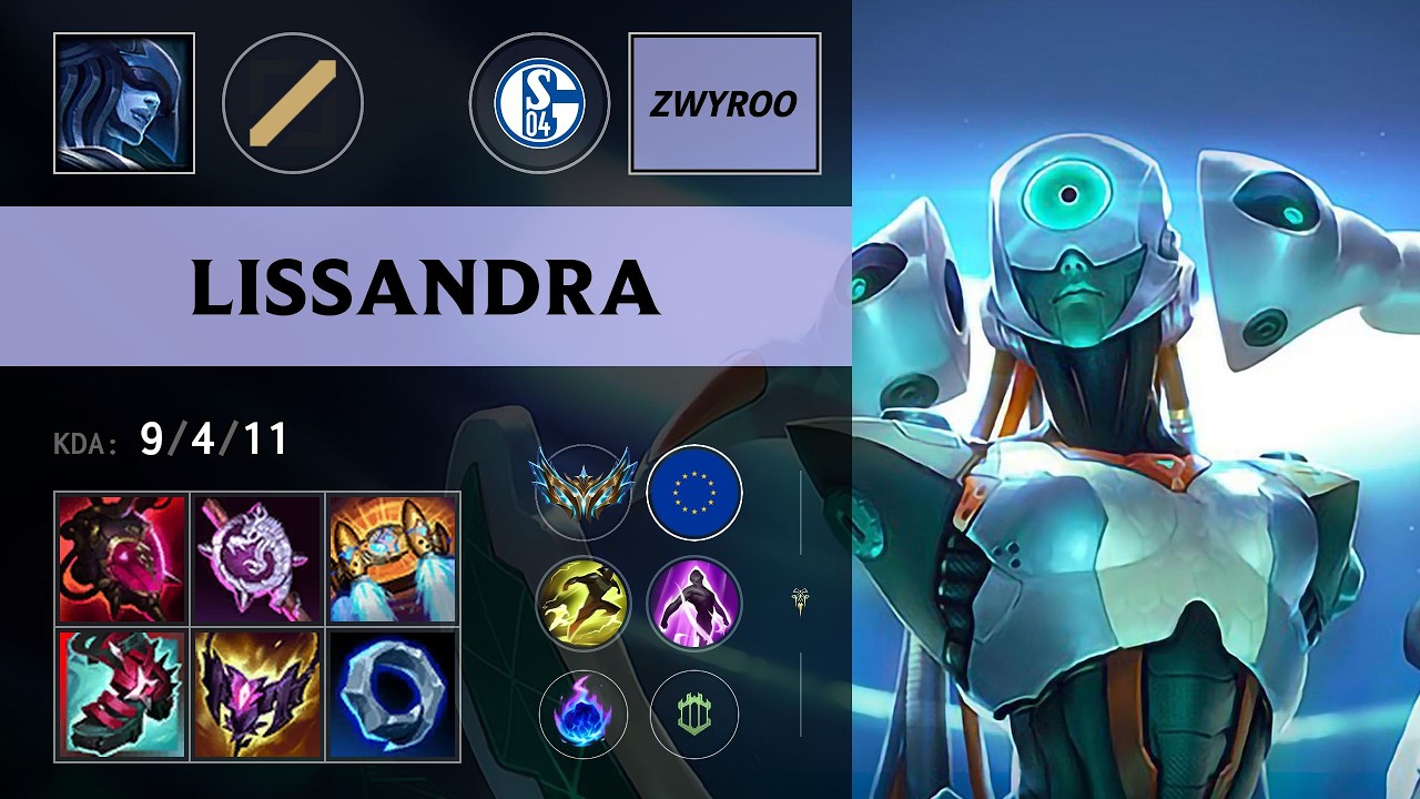 S04E Zwyroo) Lissandra Mid vs Zed - EUW Challenger Patch 26.14
