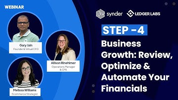 Step - 4 Business Growth: Review, Optimize & Automate Your Financials #businessgrowth