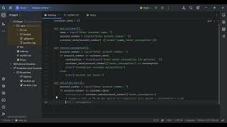 Water Bill Management System using Python