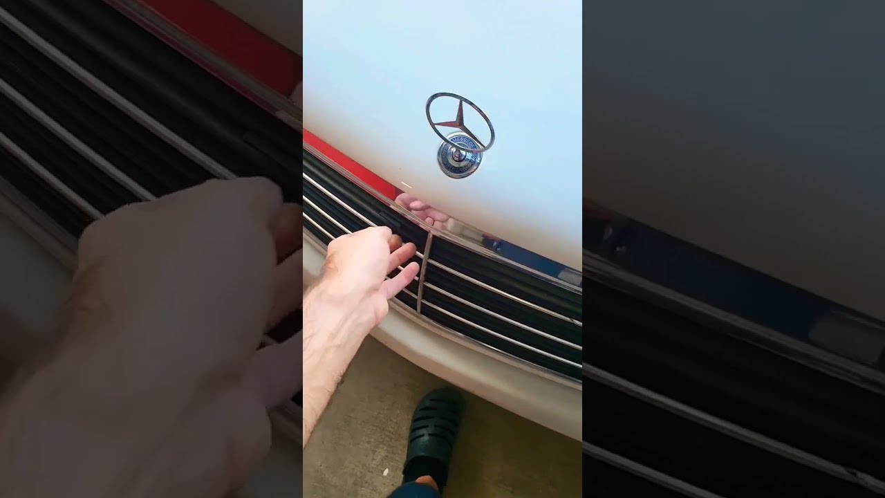 Remove mercedes hood emblem discount