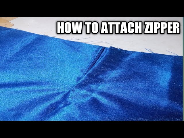 HOW TO ATTACH ZIPPER. PAANO MAGKABIT NG ZIPPER. 