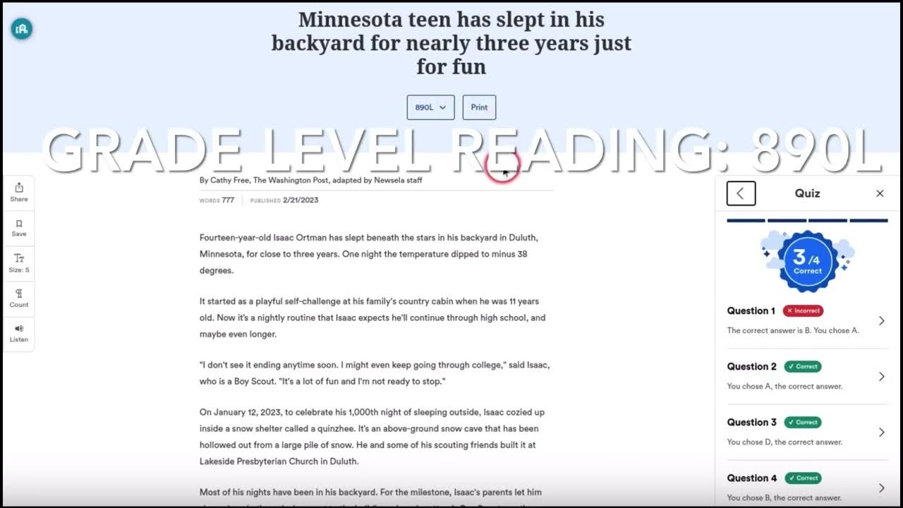 3 Newsela answer keys - YouTube