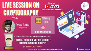 Live Sessions on Cryptography - Indian Cyber Security Solutions