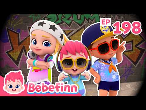 Hip-hop Bebefinn! 🧢🔥 | Ep198 | Best Dance Beat & Remix | Kids Hip-hop Challenge