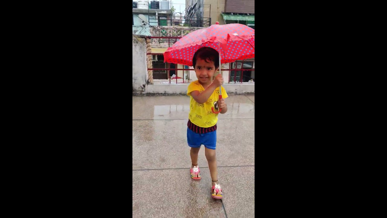 Enjoying Rain With Umbrella Krishaandmo Shorts Viral Raindance