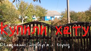 КУПИЛИ ХАТУ В СЕЛІ. Огляд подвір'я і городу (17 жовтня ще є малина) щойно купленої сільської хати.