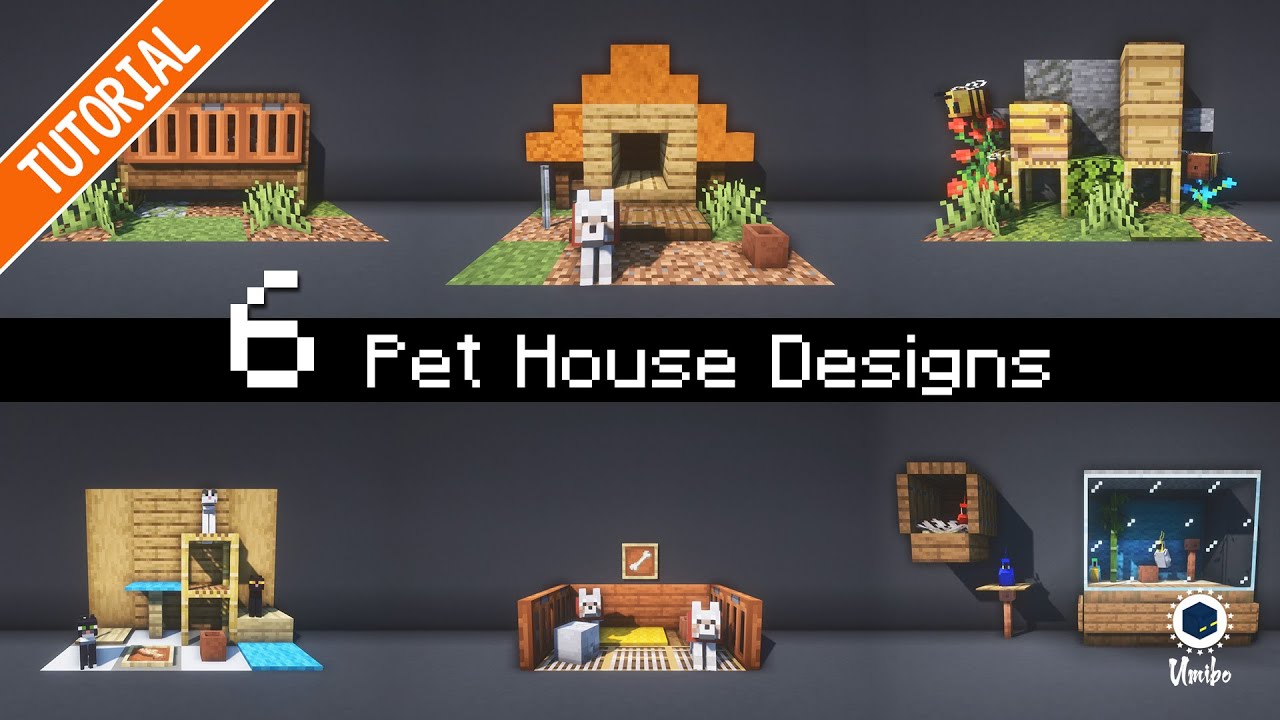 6 Pet House Designs for Minecraft YouTube