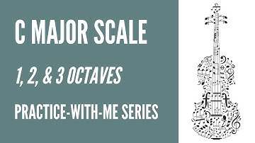 C Major Scale- 1, 2, & 3 Octaves // Practice Viola With Me