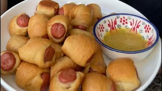 PIGS IN A BLANKET w/HOMEMADE HONEY MUSTARD! SuperBowl Sunday Faves Ep. 3!