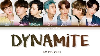 [한국어] BTS Dynamite Lyrics (방탄소년단 다이너마이트 가사 한국어) | Color Coded | Eng/Han