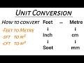 Unit Conversion in Civil Engineering. How to convert Feet to Metre? Basic knowledge for Civil Engg.