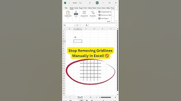 Stop Removing Gridlines Manually in Excel! 🚫 Use This Shortcut Instead! #excelshorts #excel #shorts