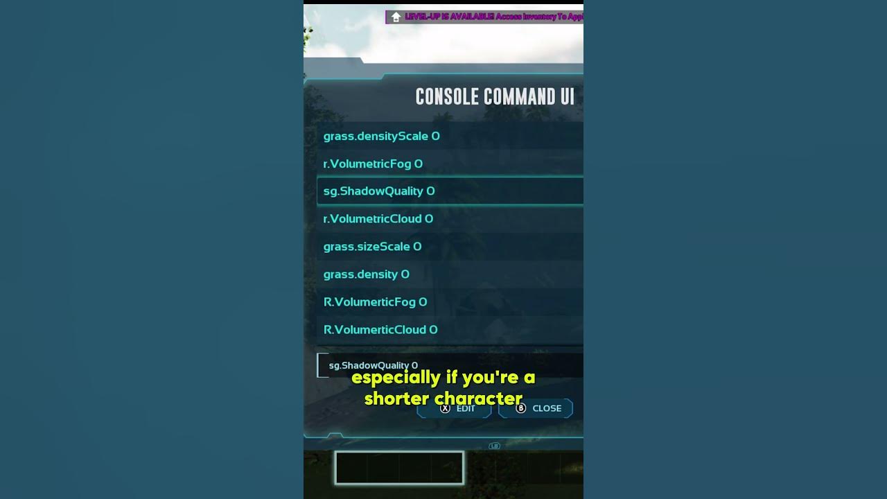 Ark survival ascended console commands to improve graphics ark shorts