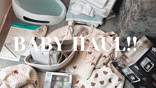 A COSY MORNING AND HUGE BABY HAUL  hospital bag, feeding, changing 31 WEEKS PREGNANT