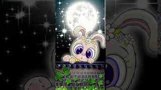 Galaxy Themes - [poly] cute bunny rabbits and the moon screenshot 5