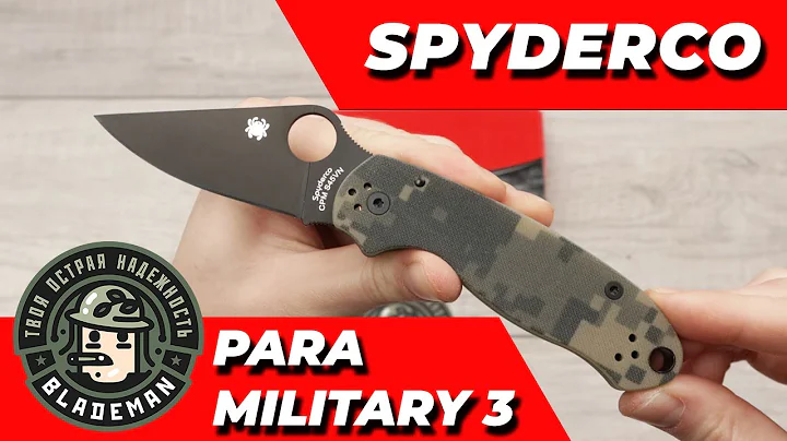 Нож Spyderco Paramilitary 3, CPM S45VN Black, G10 Digital Camo