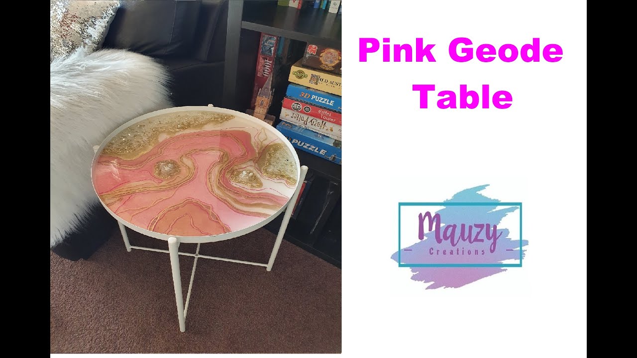 [179] Pink Geode Coffee Table - YouTube