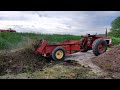 Farmall 706 On The Manure Spreader Mixing Compost