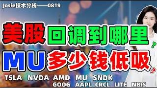 股票|美股|美股回调到哪里？MU多少钱能低吸？#tsla #nvda  #mu #sndk #amd  #google  #aapl  #crcl #lite  #nbis  #美股 screenshot 3