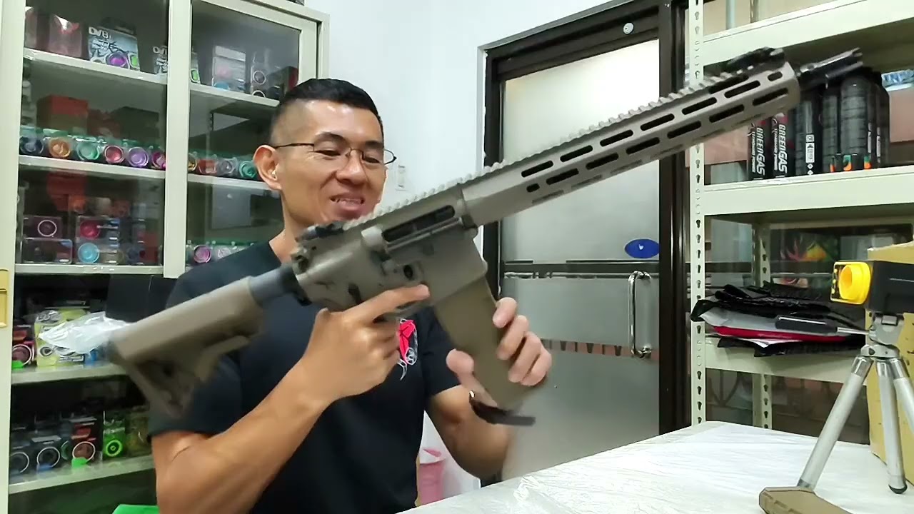 Testing a VFC Knight's Armament KS-1 L403A1 Airsoft Gas Blowback Rifle