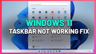How to FIX Taskbar Not Working Windows 11 (Easy Fix - 2023)