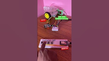 Controlling 4 LEDs with ESP32 using ESP NOW protocol  #shorts #electronicsstuff