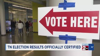 Tennessee's general election results officially certified