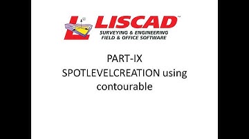 HOW SPOTLEVELCREATION using contourable
